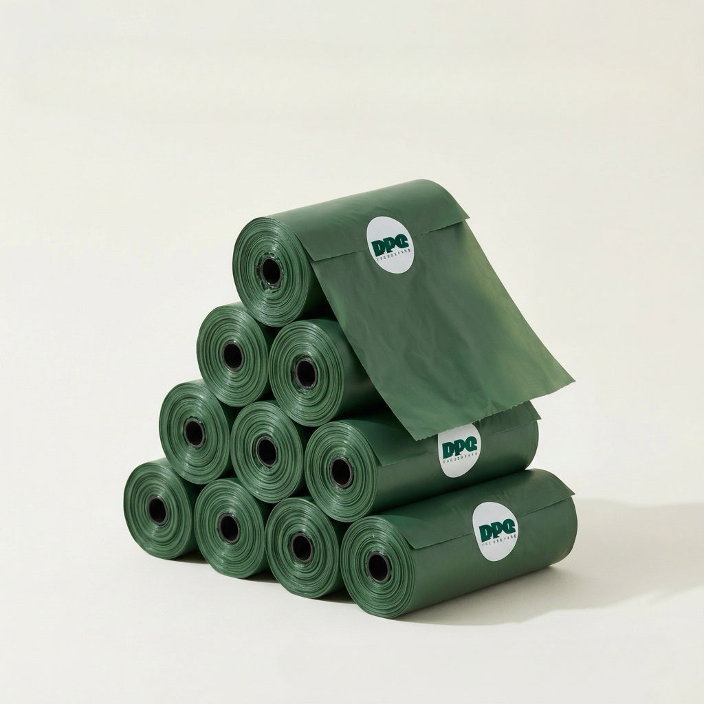 DPQ Compostable Dog Waste Bags — DPQ Green (9" × 13")