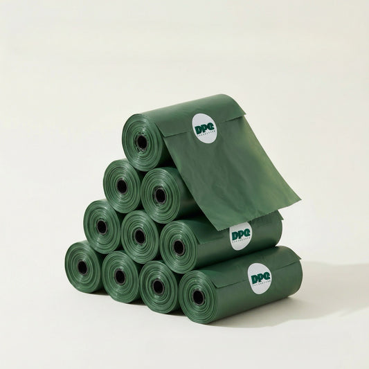 DPQ Compostable Dog Waste Bags — DPQ Green (9" × 13")