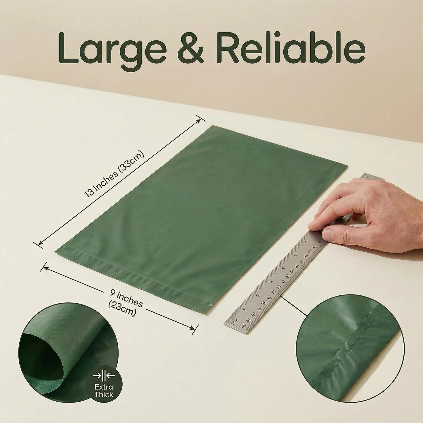 DPQ Compostable Dog Waste Bags — DPQ Green (9" × 13")